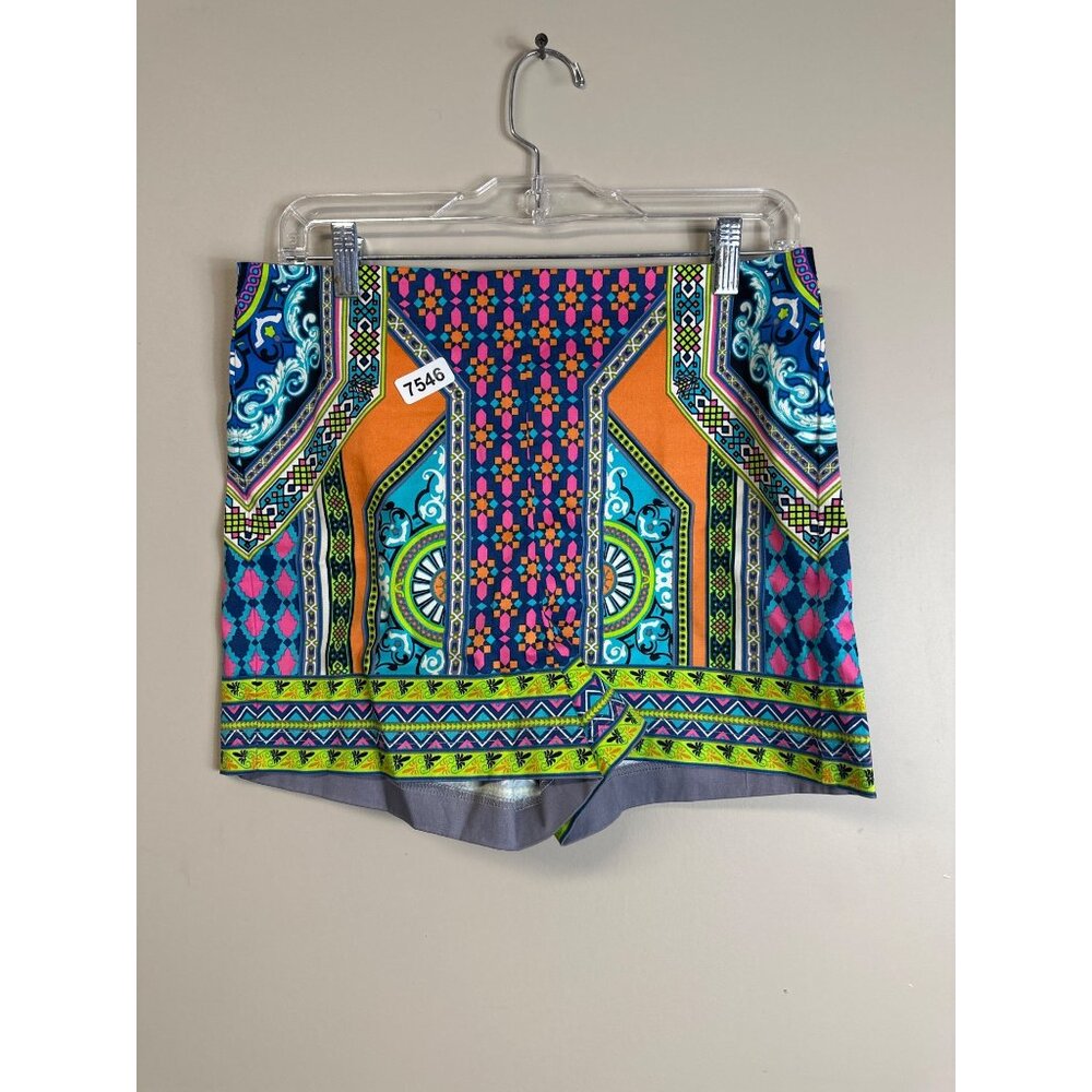 flying tomato large  high waisted boho colorful patter shorts hot pants  vibrate - Picture 2 of 9